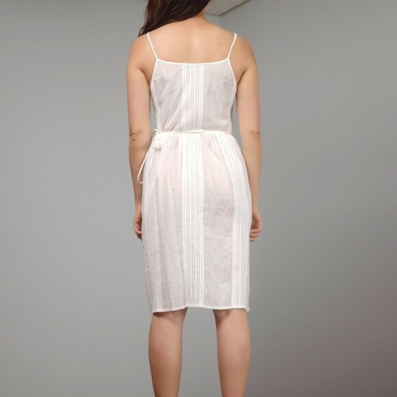 Madewell Sicily Cover-Up Wrap Dress in Eyelet White, Cotton Gauze Sundress, XXS - Picture 5 of 10